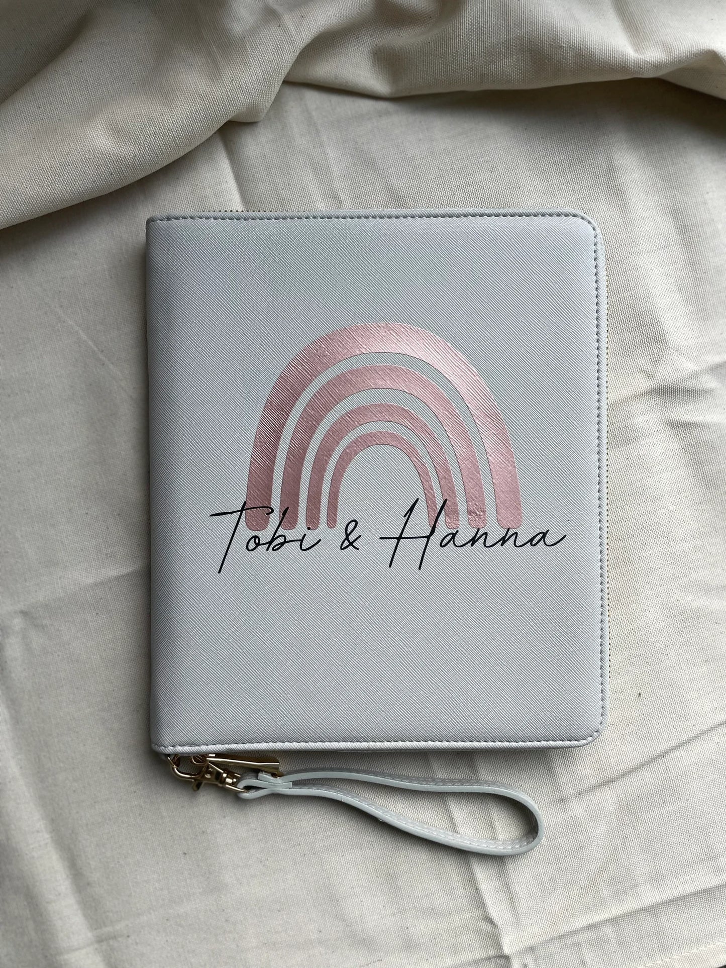 Personalisiertes U-Heft Etui – Familienorganizer/ Impfpass Hülle – Regenbogen