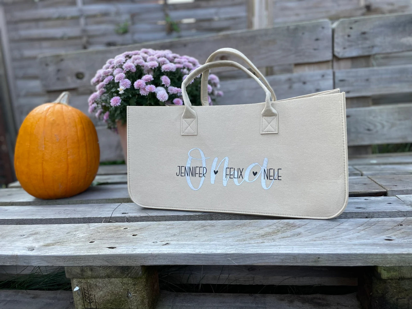 Personalisierter Filzshopper – Mom Bag