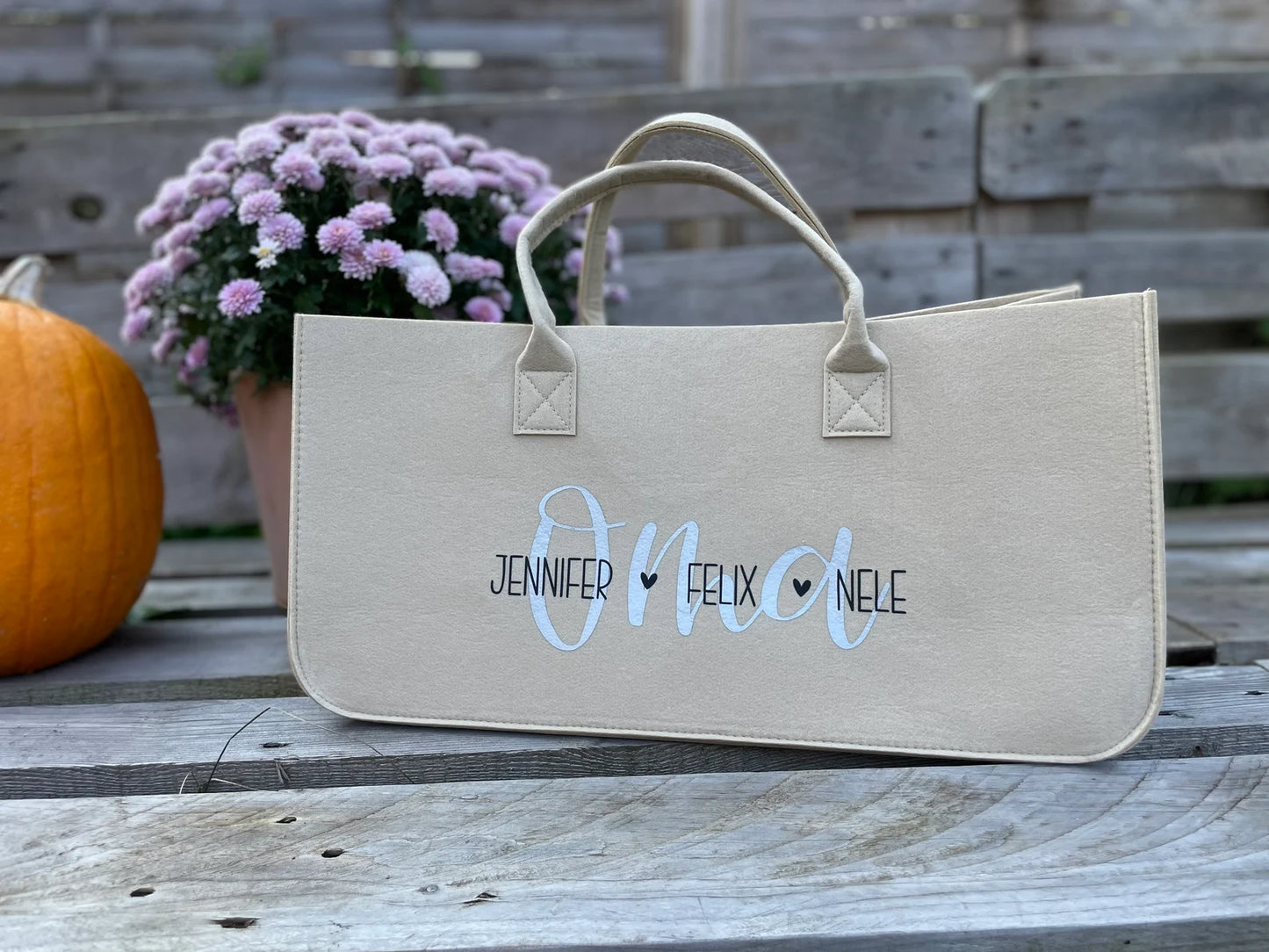 Personalisierter Filzshopper – Mom Bag