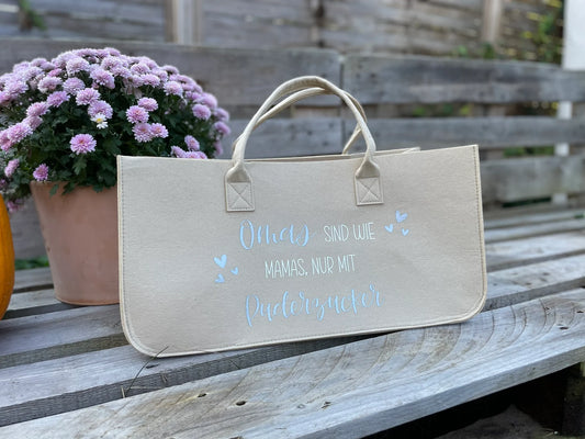 Personalisierter Filzshopper – Oma Bag