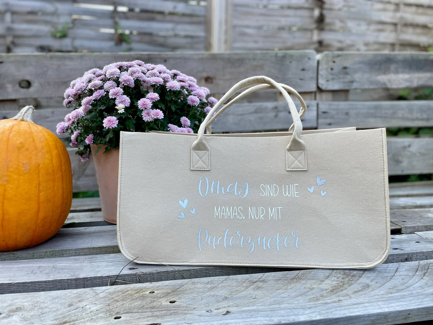Personalisierter Filzshopper – Oma Bag