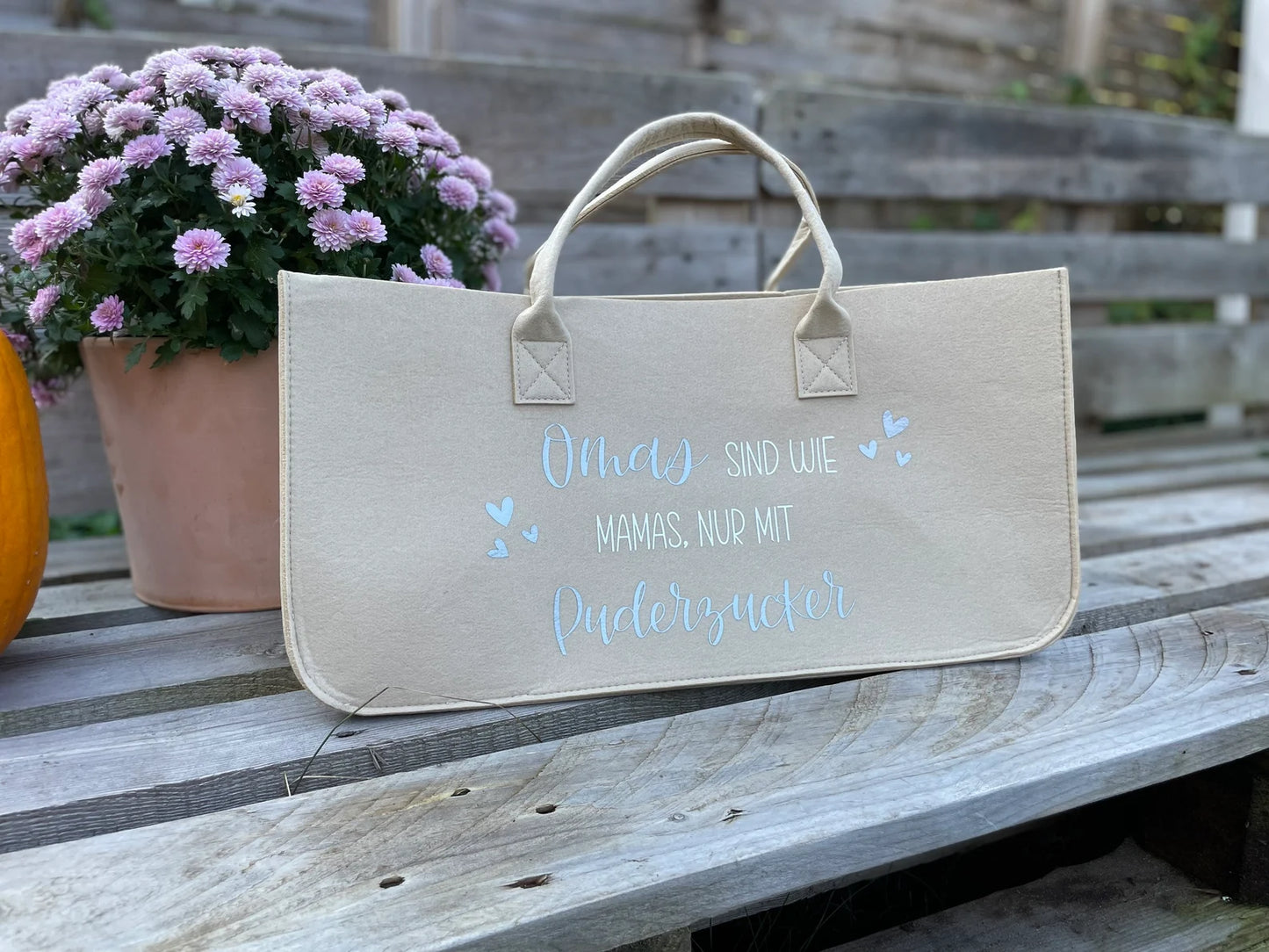 Personalisierter Filzshopper – Oma Bag