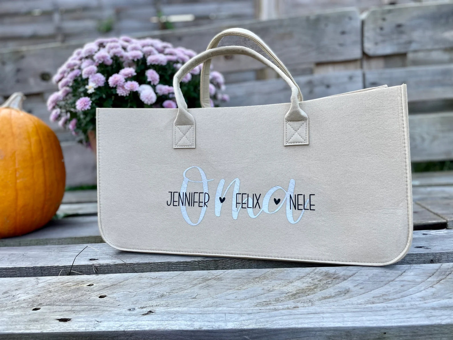 Personalisierter Filzshopper – Mom Bag