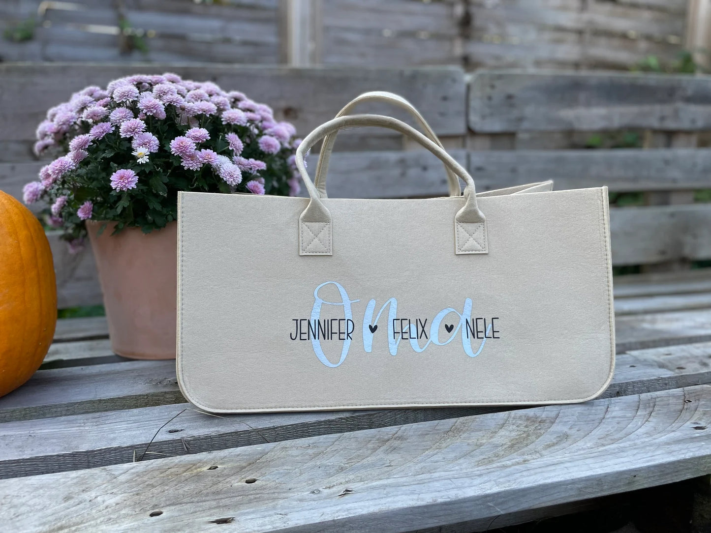 Personalisierter Filzshopper – Mom Bag