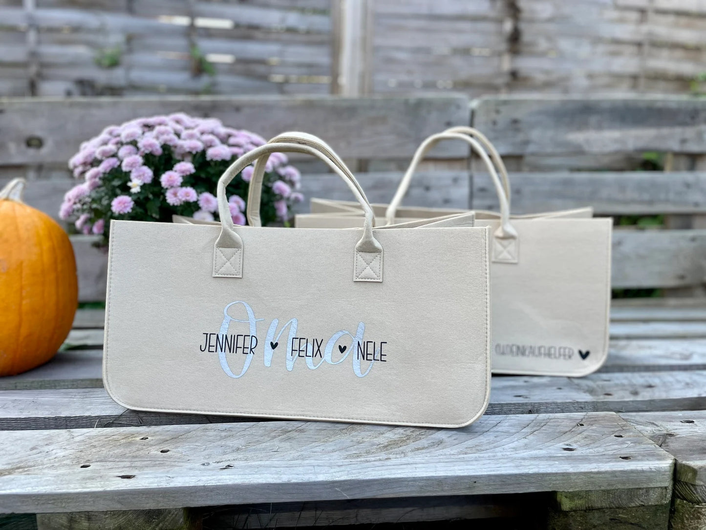 Personalisierter Filzshopper – Mom Bag
