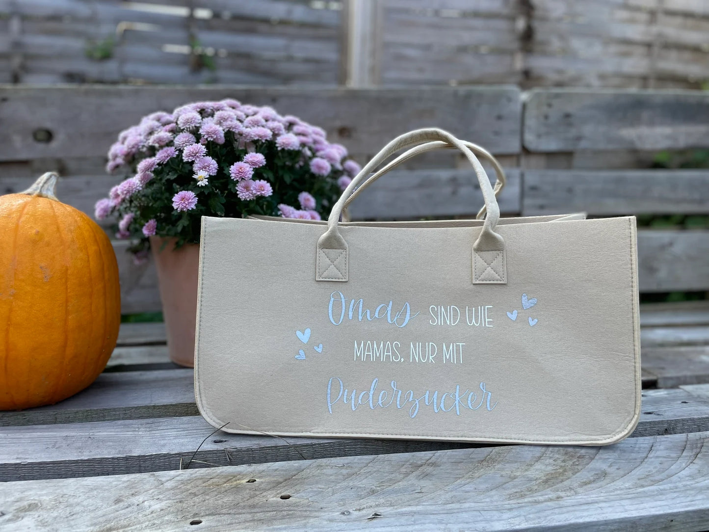 Personalisierter Filzshopper – Oma Bag