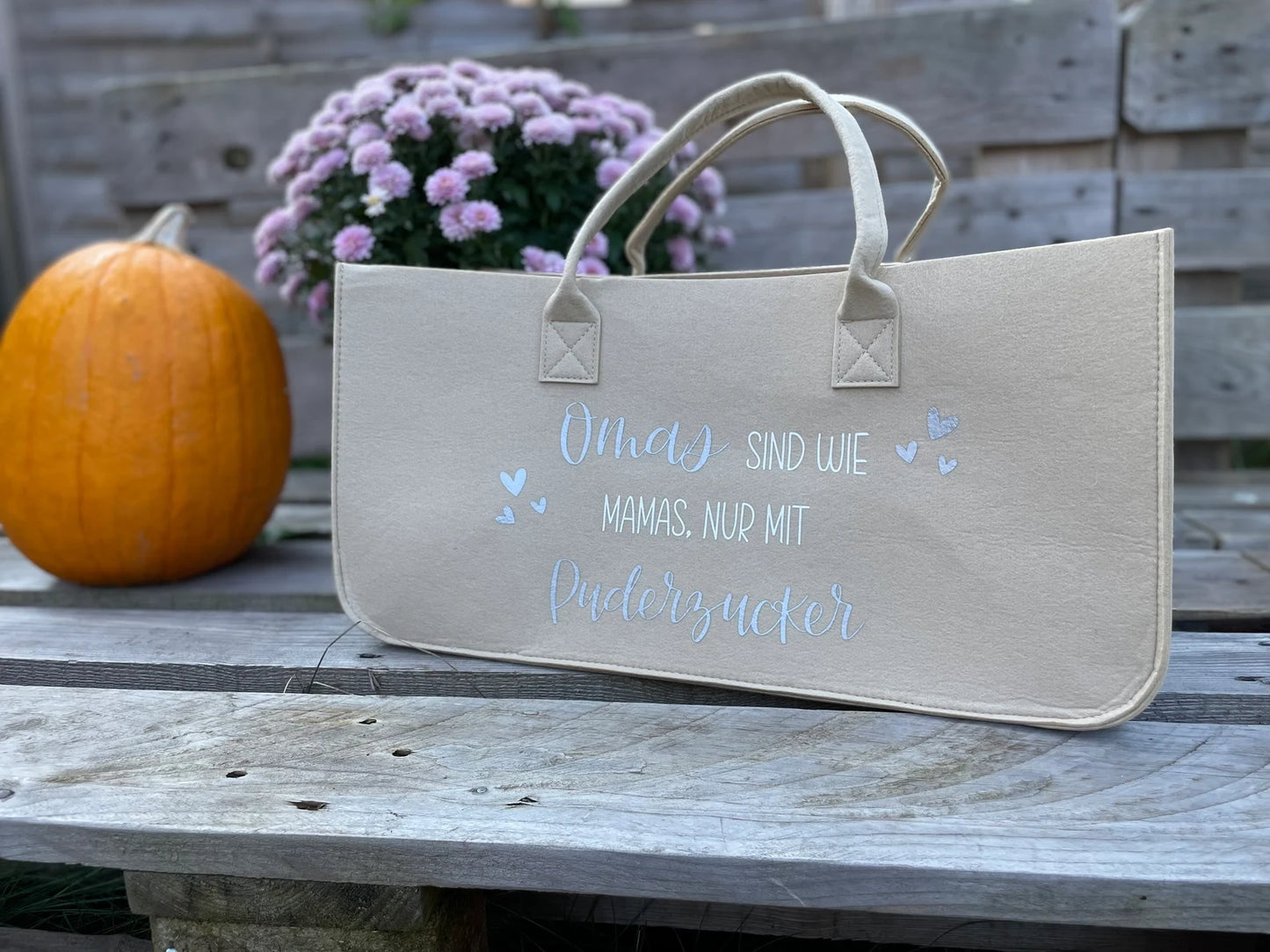 Personalisierter Filzshopper – Oma Bag