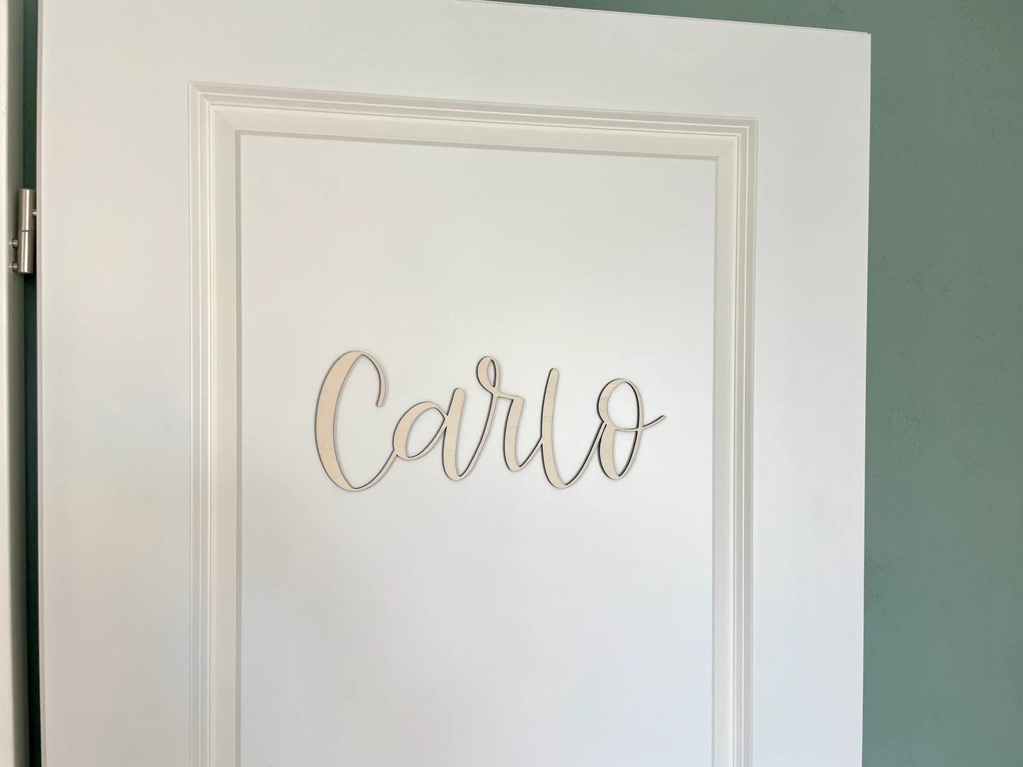 Personalisiertet Schriftzug aus Holz