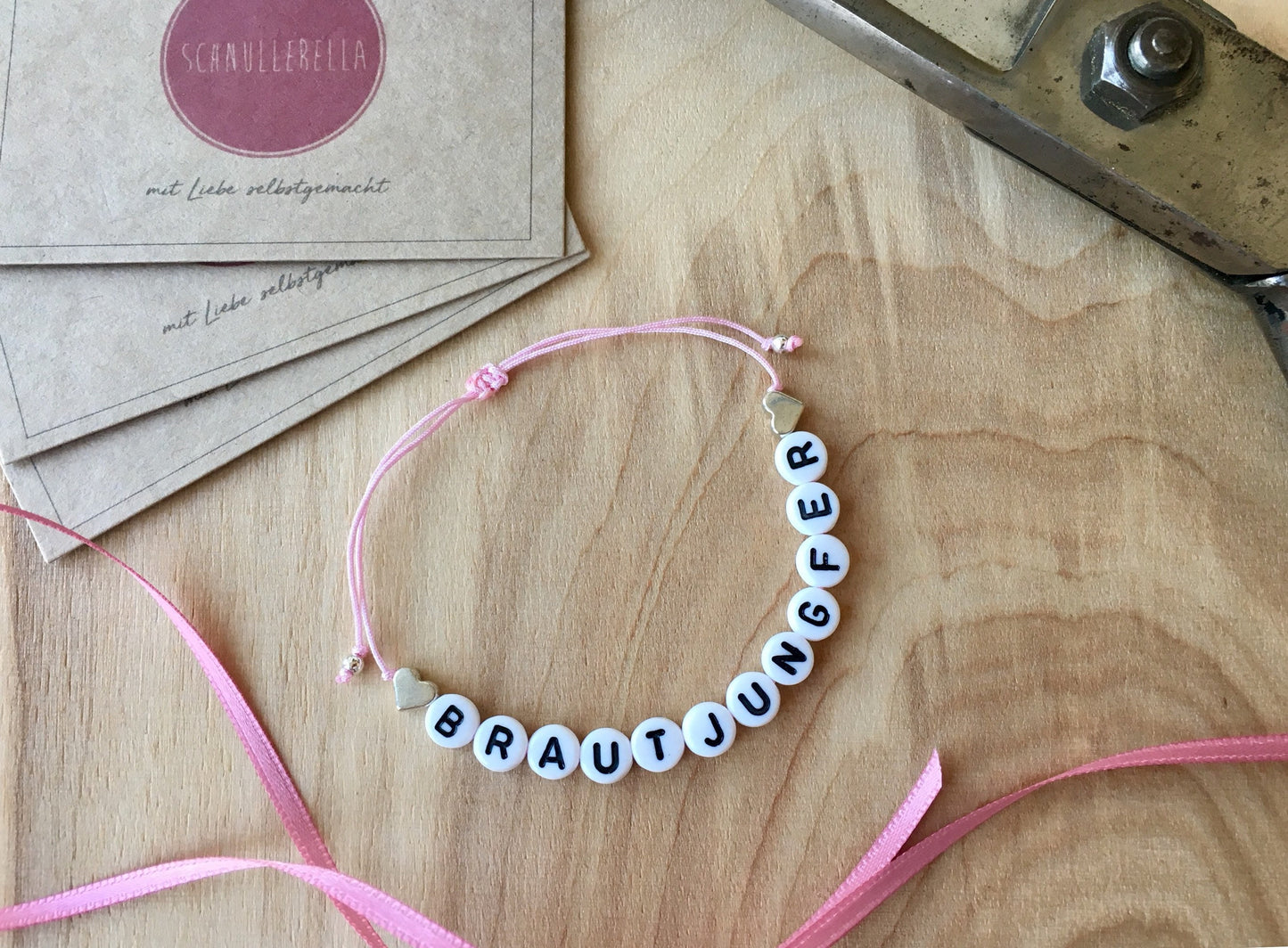 Personalisiertes Armband für die Brautjungfer