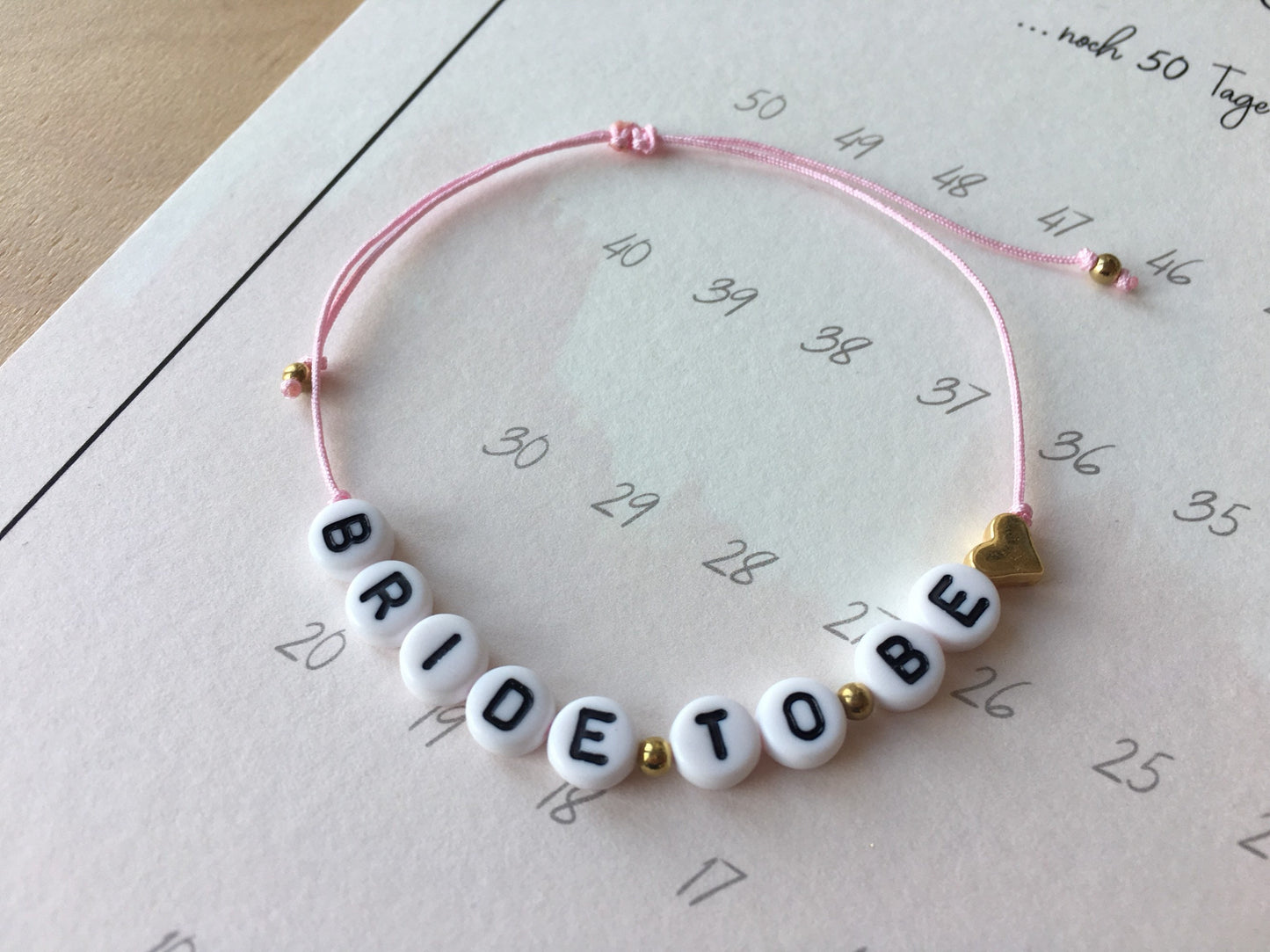 Personalisiertes Armband – Bride to be