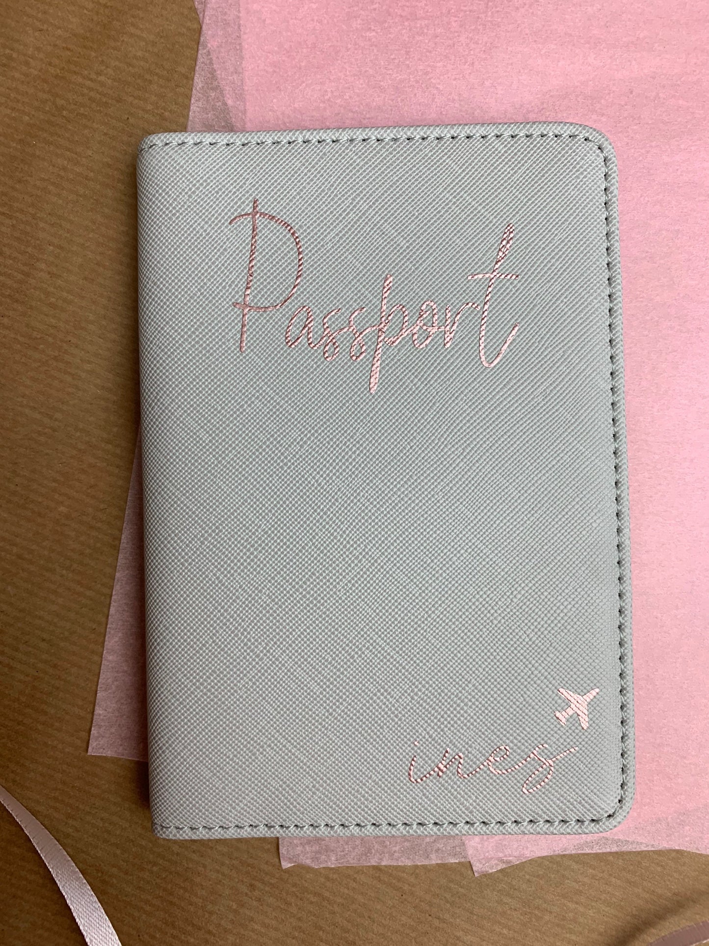 Personalisierte Passporthülle + Kofferanhänger – 2er Set – Design 2