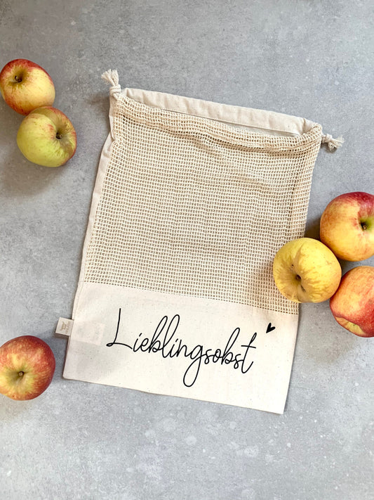 Personalisiertes Mehrweg Obst-Gemüsenetz