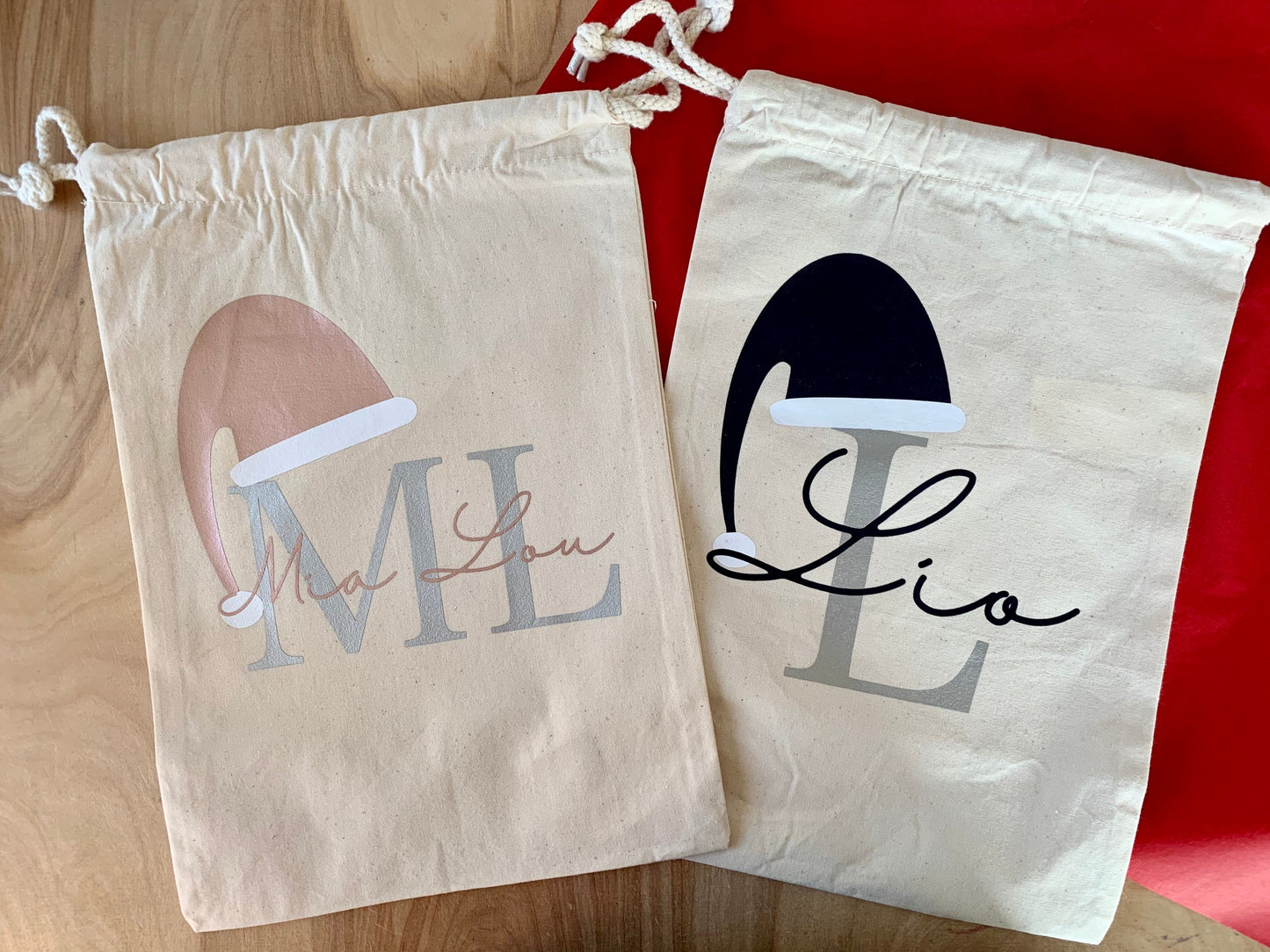 Personalisierter Weihnachtssack mit Namen