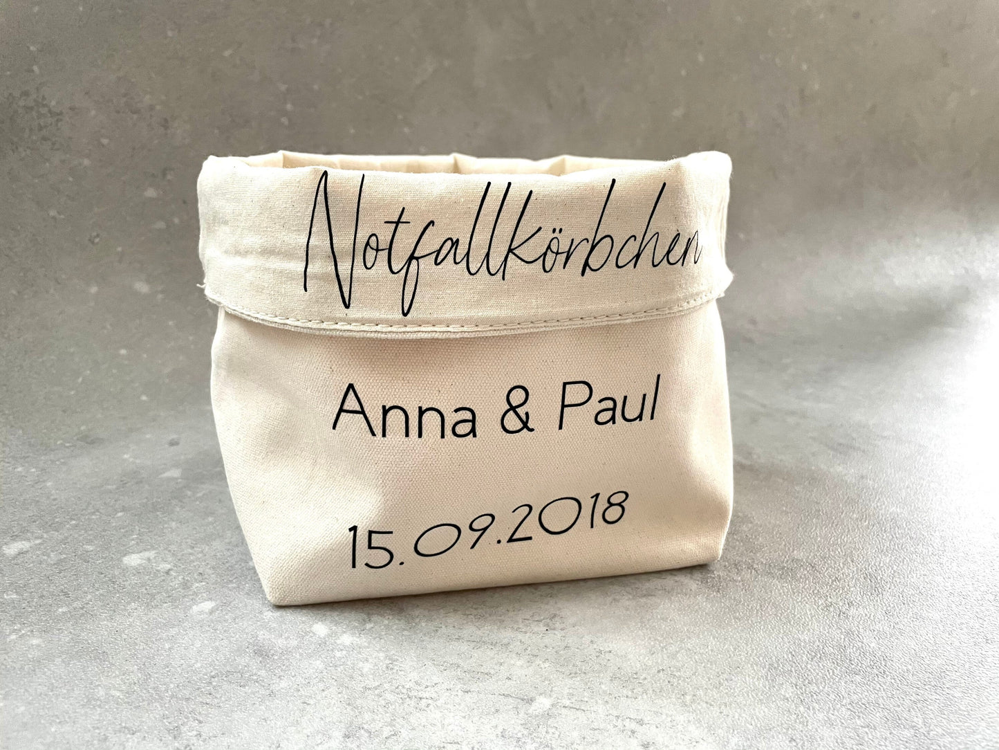 Personalisiertes Notfallkörbchen für Hochzeiten