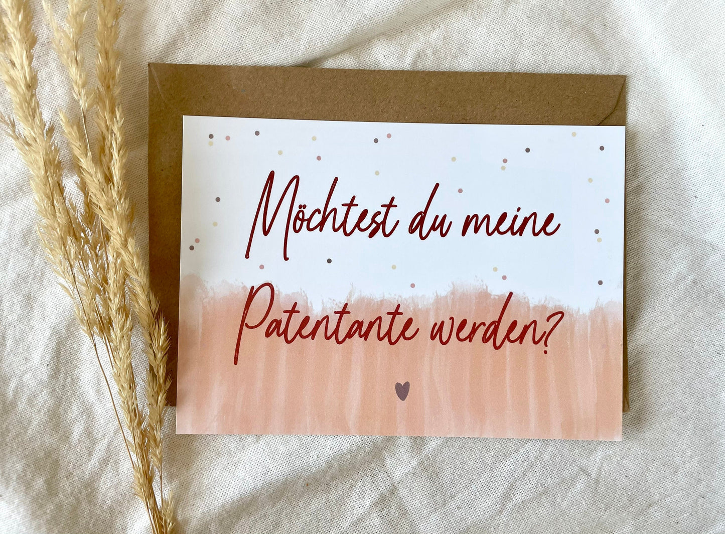 Postkarte "Möchtest du meine Patentante werden?"
