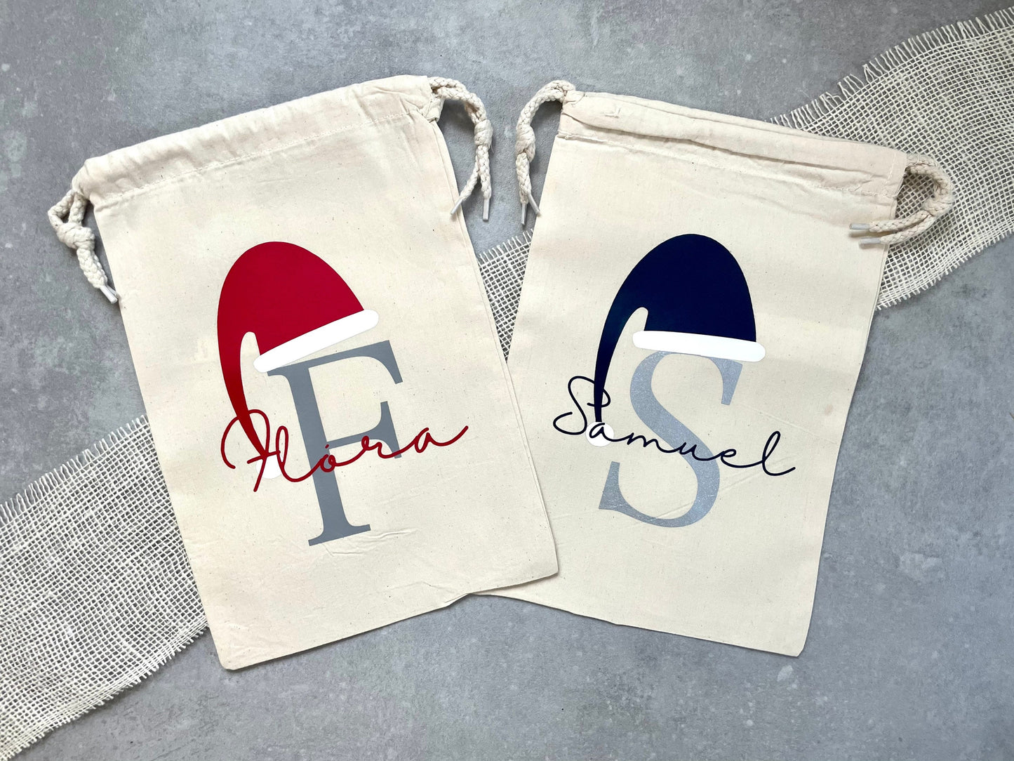 Personalisierter Weihnachtssack mit Namen