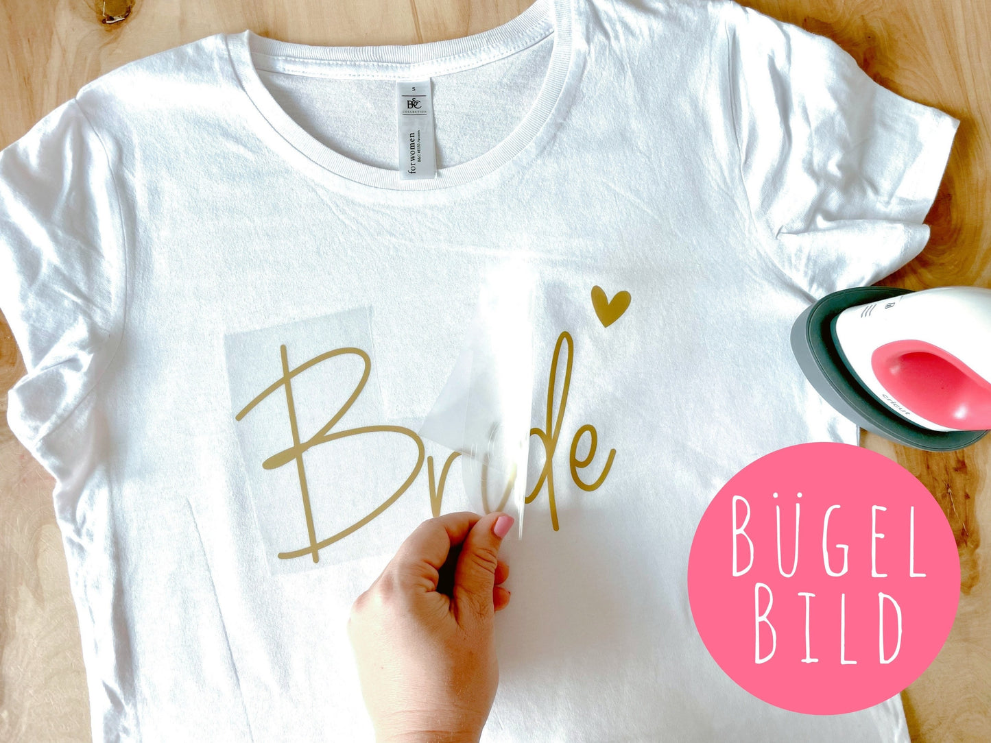 Personalisierbares Bügelbild – JGA