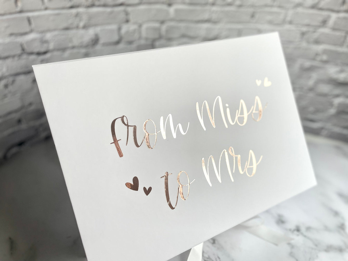 Personalisierte Geschenkschachtel für Trauzeugin, Brautjungfer oder Braut