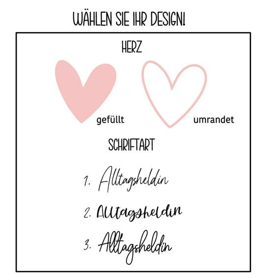 Personalisierte Filztasche/ Kosmetiktasche mit Herz in hellgrau