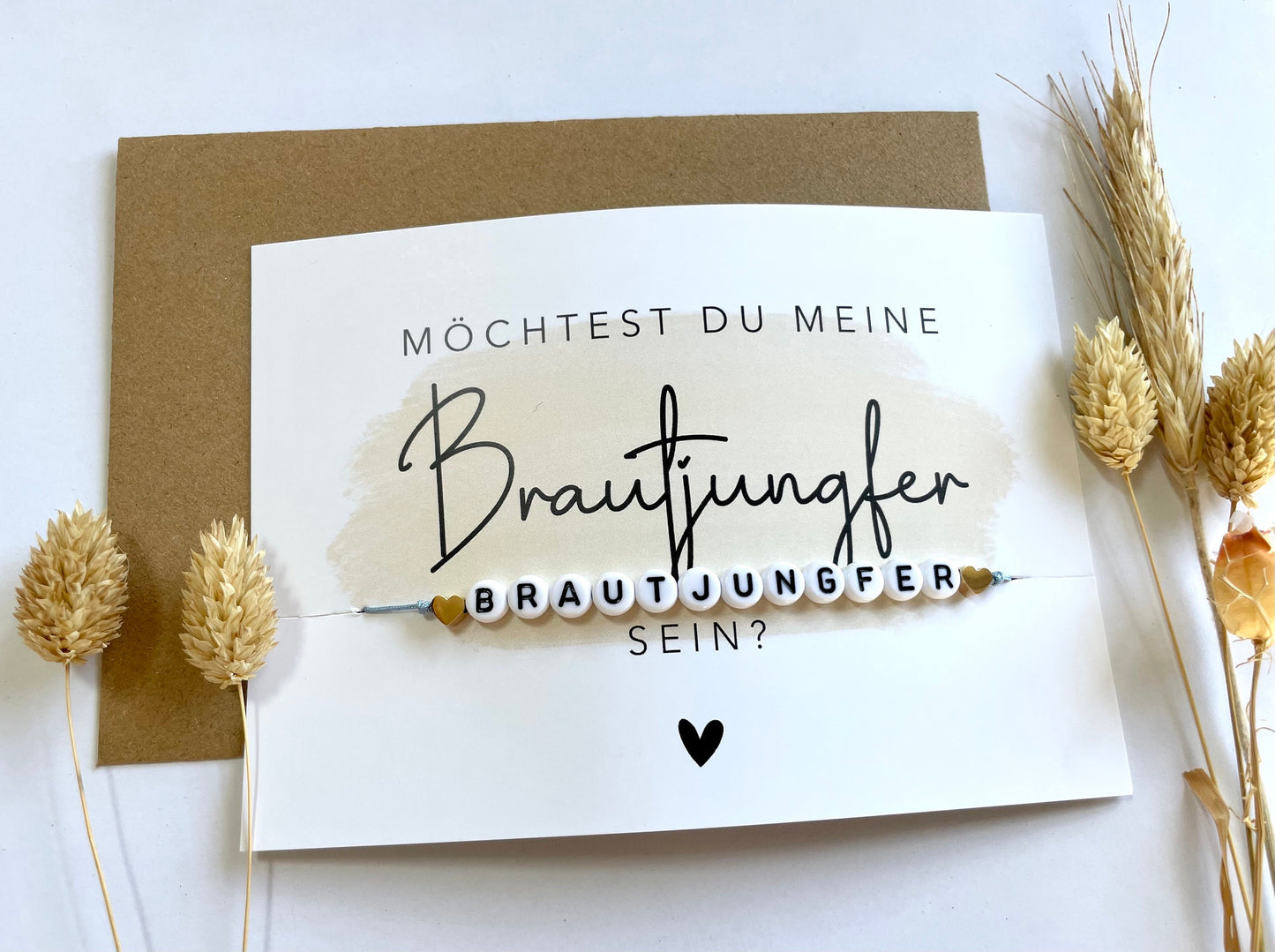 Personalisiertes Armband für die Brautjungfer