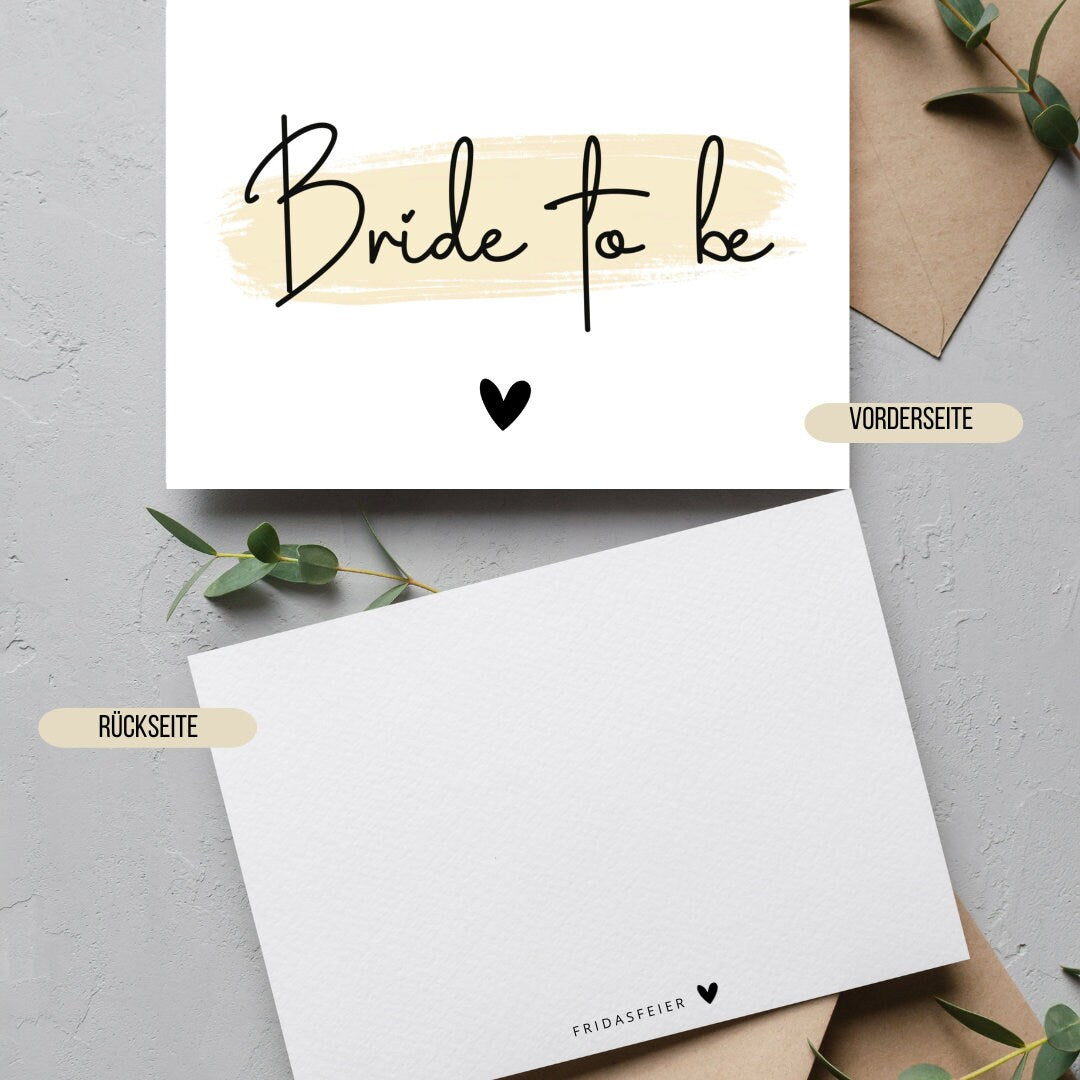 Postkarte "Bride to be"