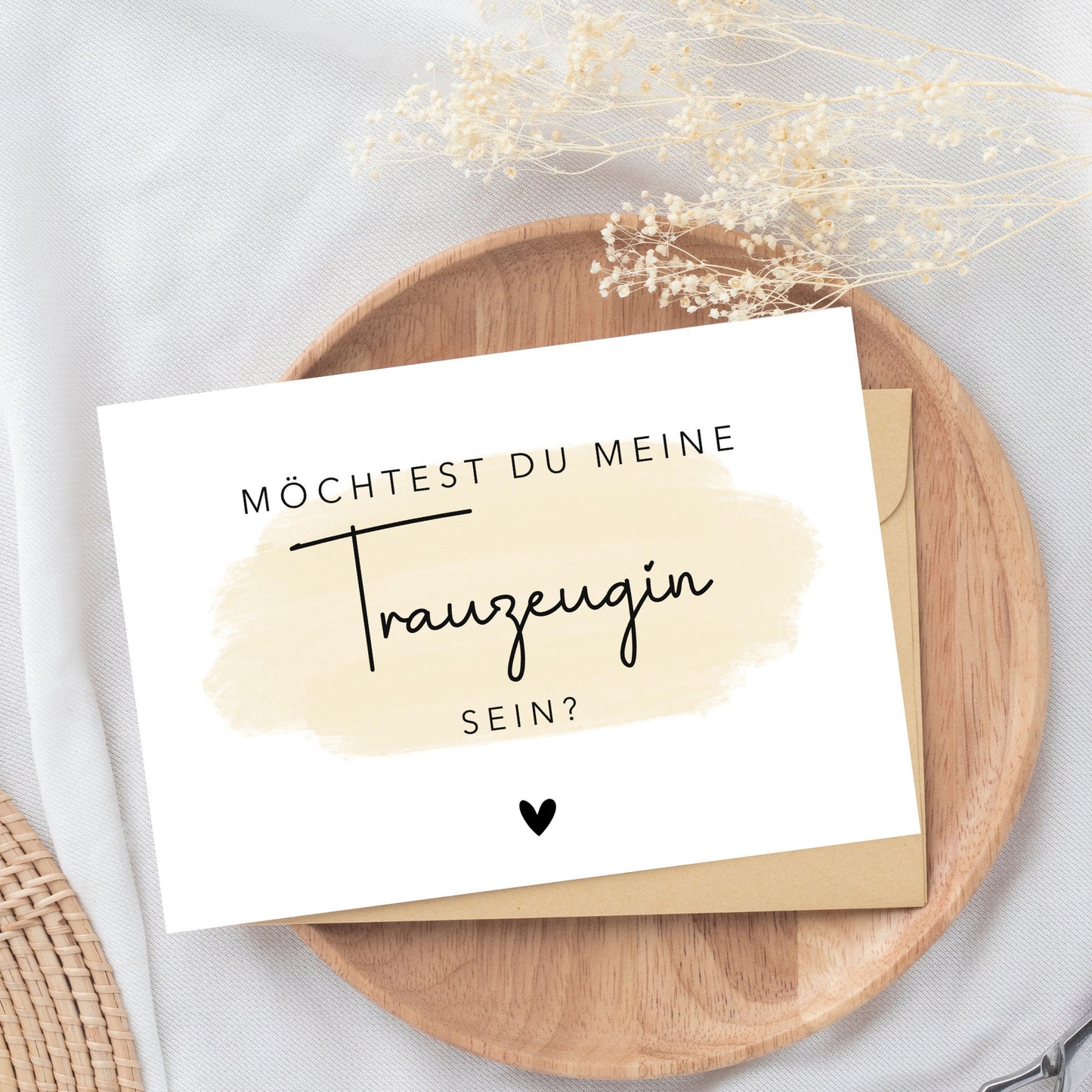 Postkarte "Möchtest du meine Trauzeugin sein?"
