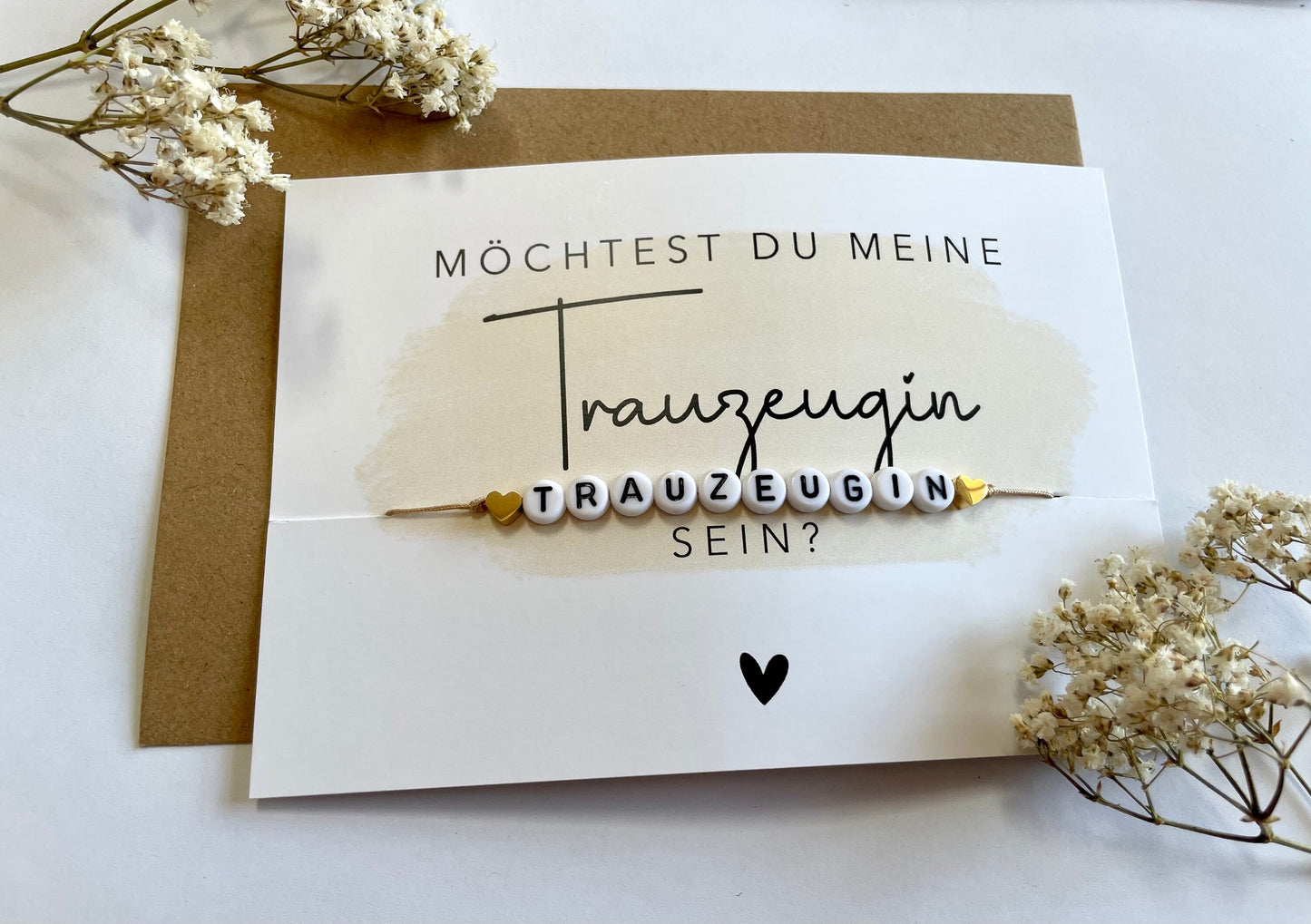 Personalisiertes Armband für die Trauzeugin