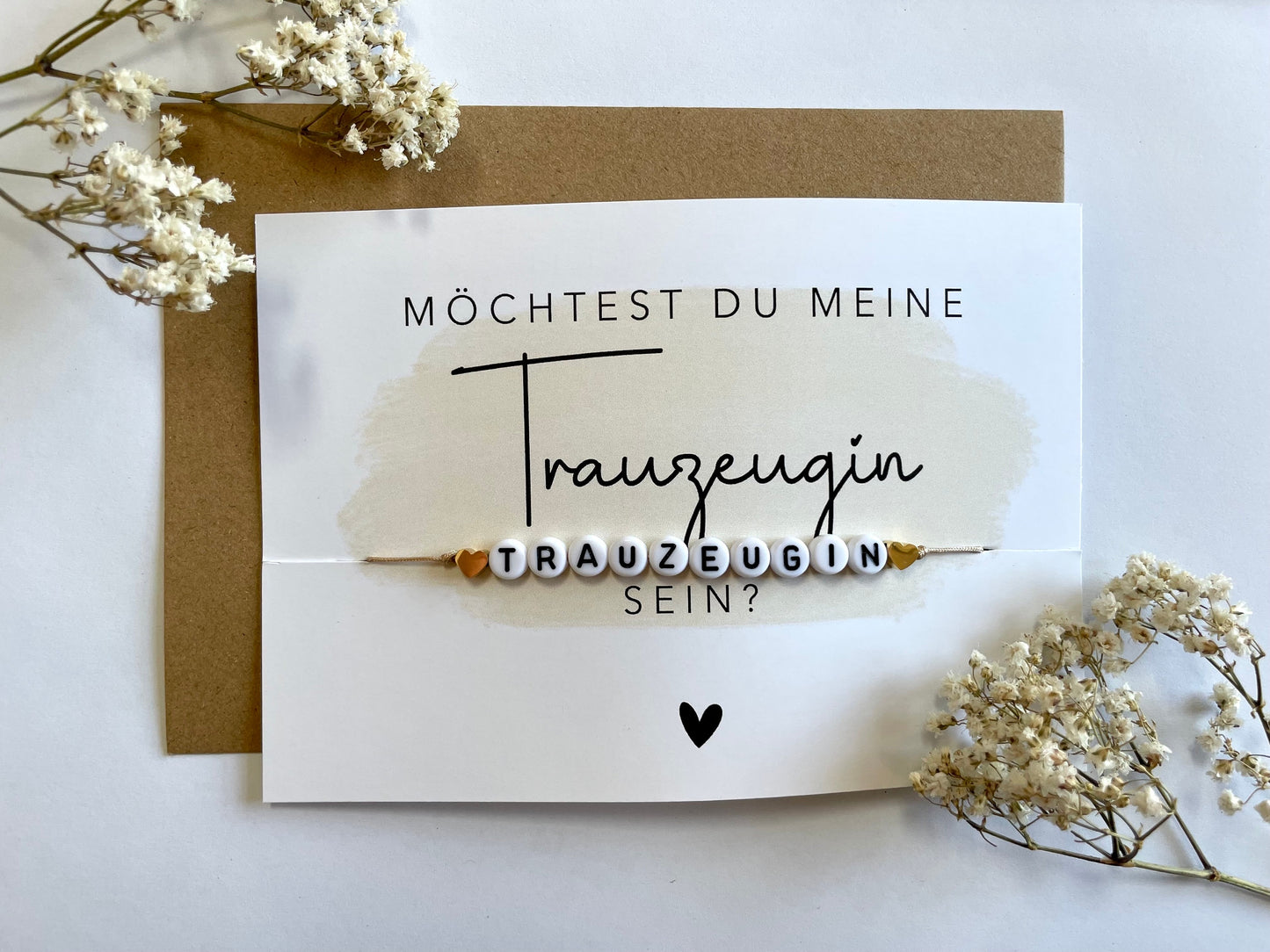 Personalisiertes Armband für die Trauzeugin