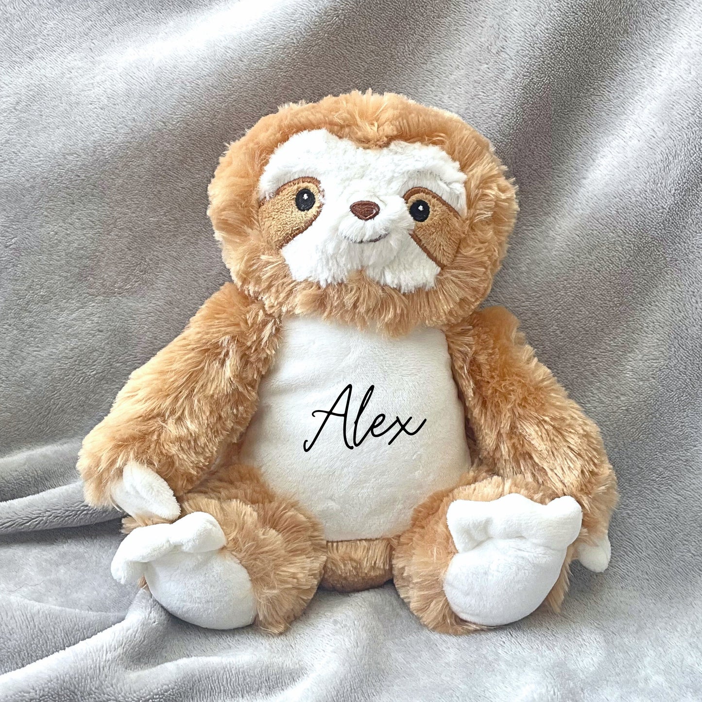 Personalisiertes Kuscheltier mit Namen – Faultier