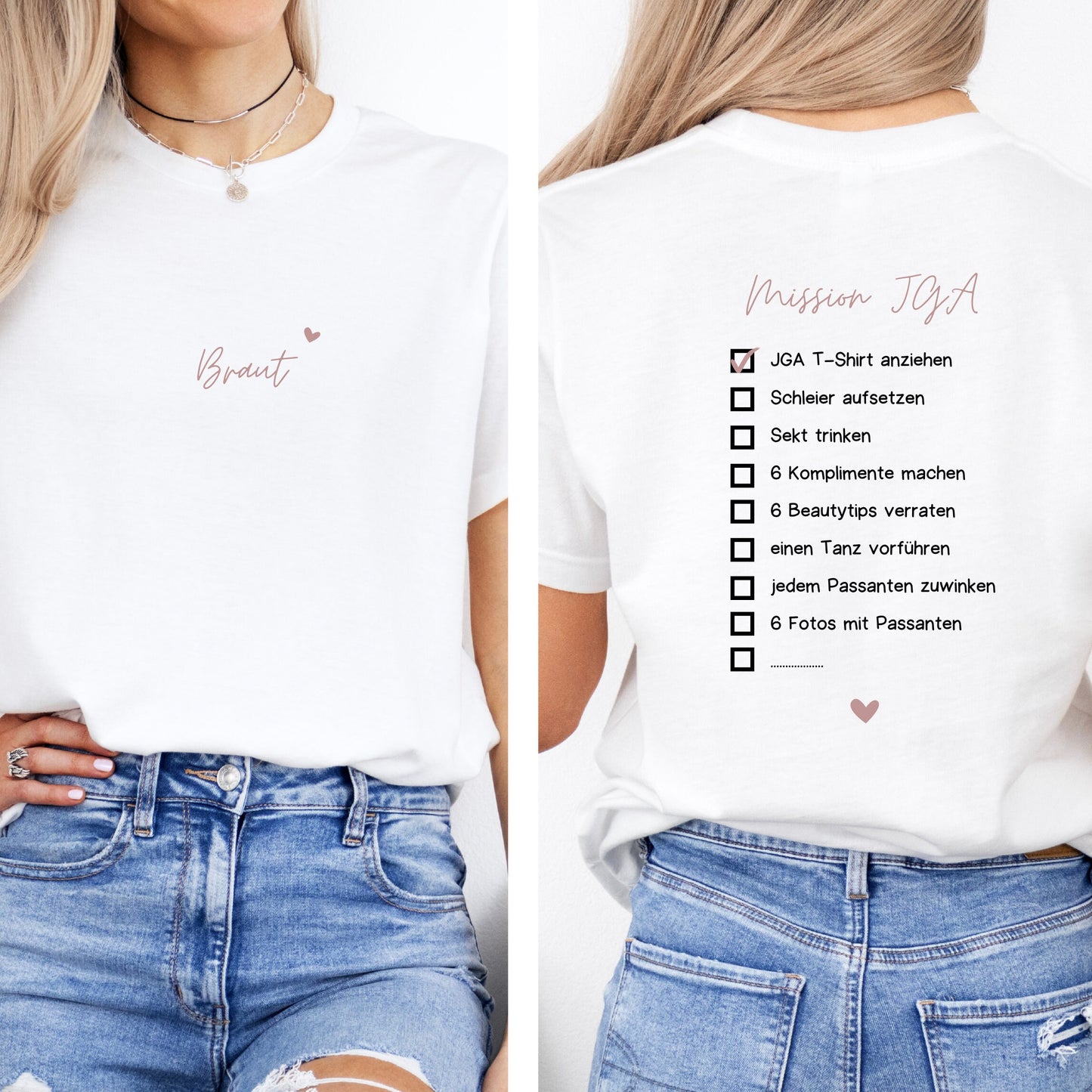 Personalisiertes T-Shirt – JGA-Spiel