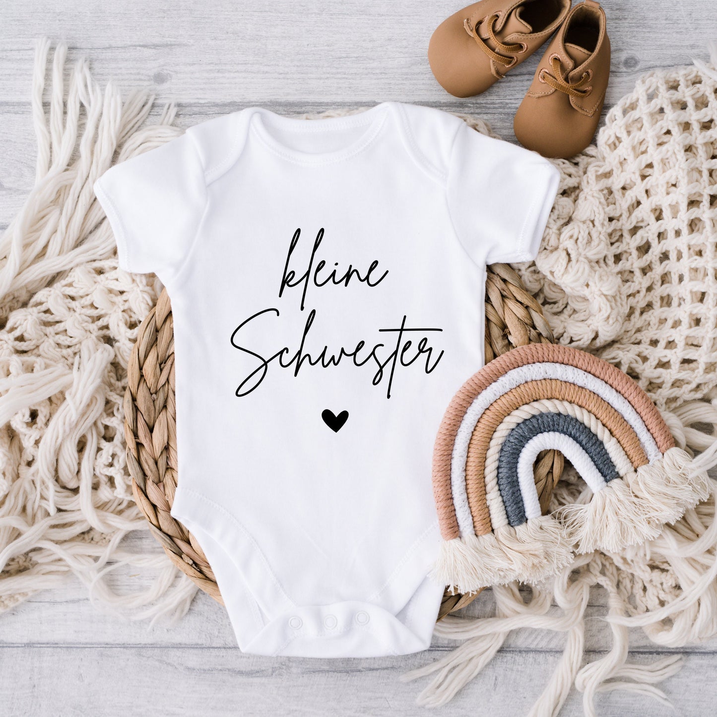 Personalisierter Baby Body – Kleine Schwester