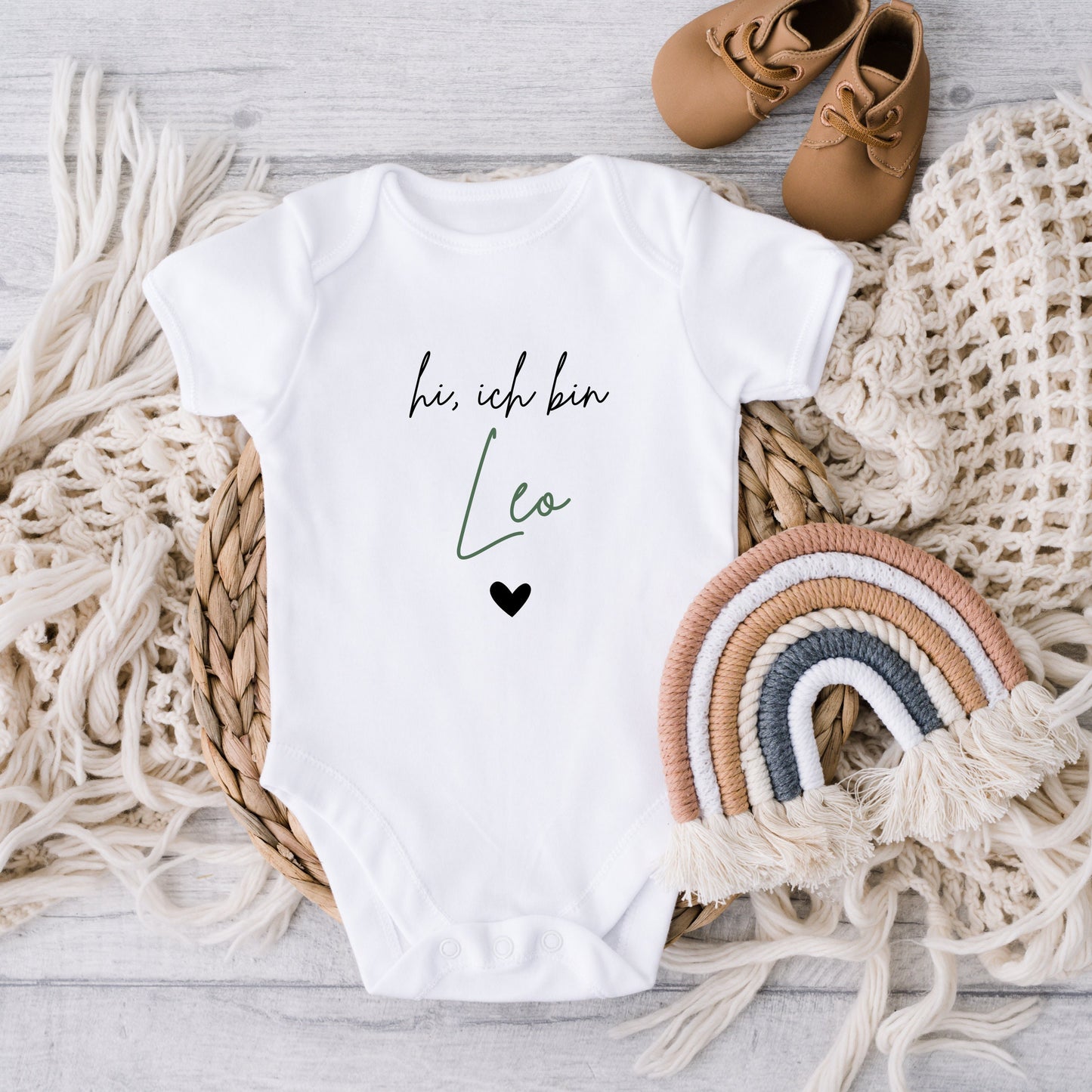 Personalisierter Baby Body – Hi, ich bin...