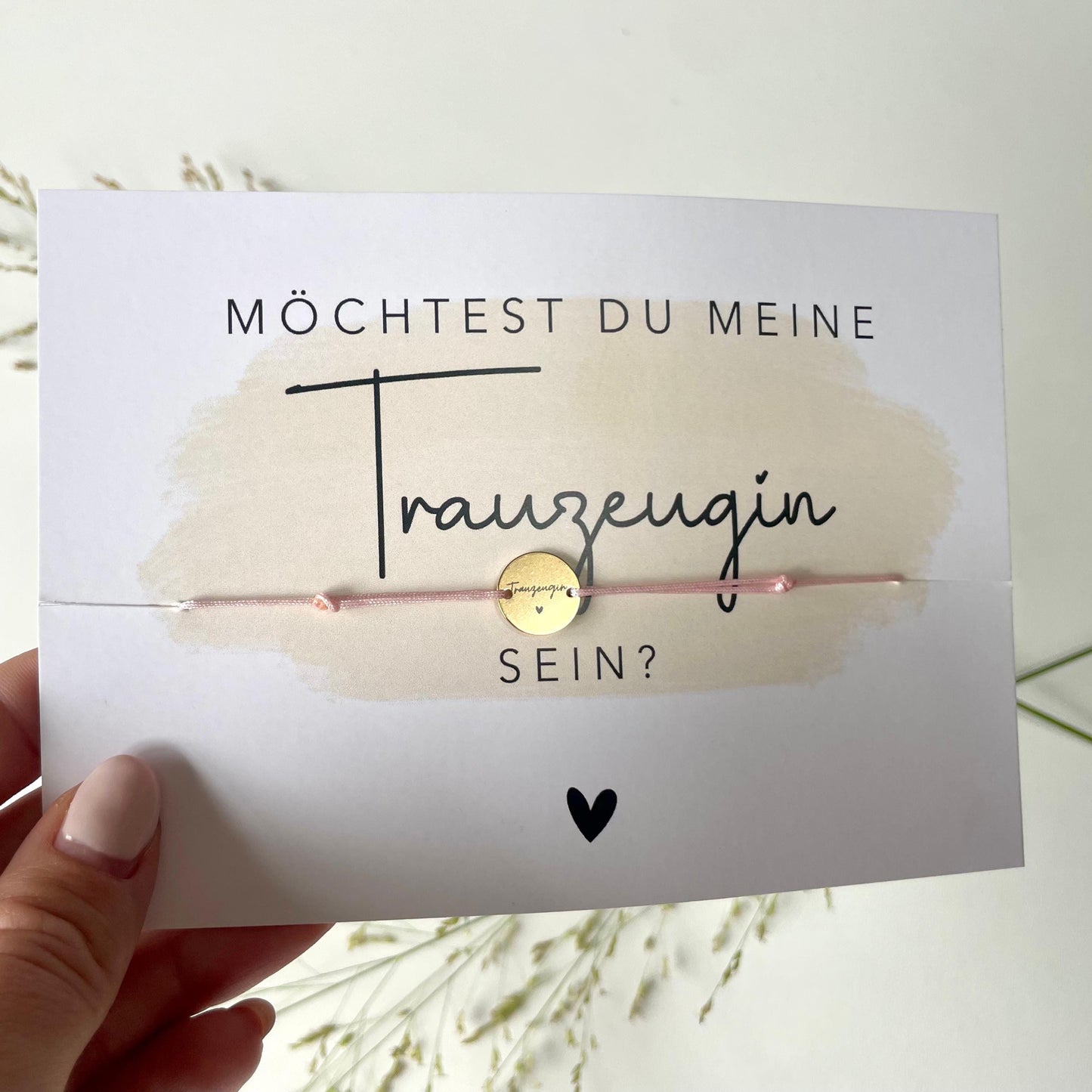 Personalisiertes Armband mit Gravur – Trauzeugin