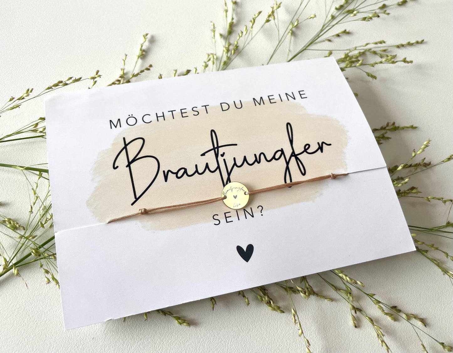 Personalisiertes Armband mit Gravur – Brautjungfer
