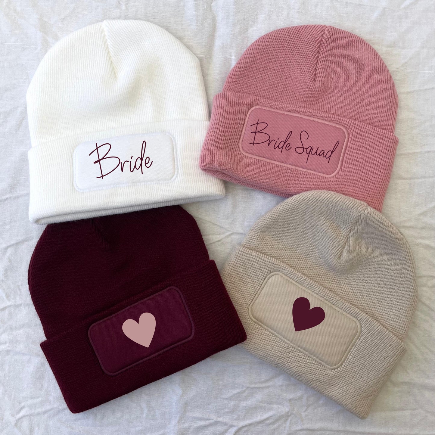 Personalisierte Mütze mit Wunschwort oder Symbol