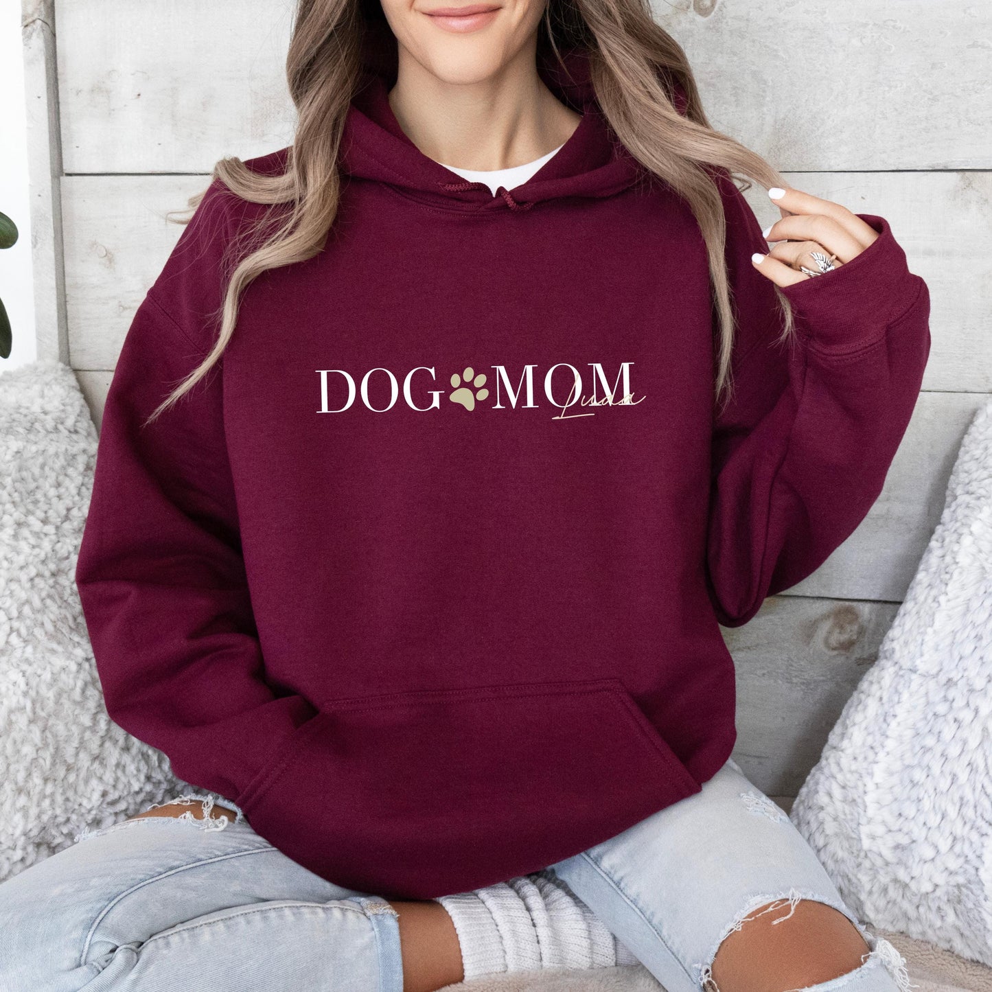 Personalisierter Hoodie – Dog Mom