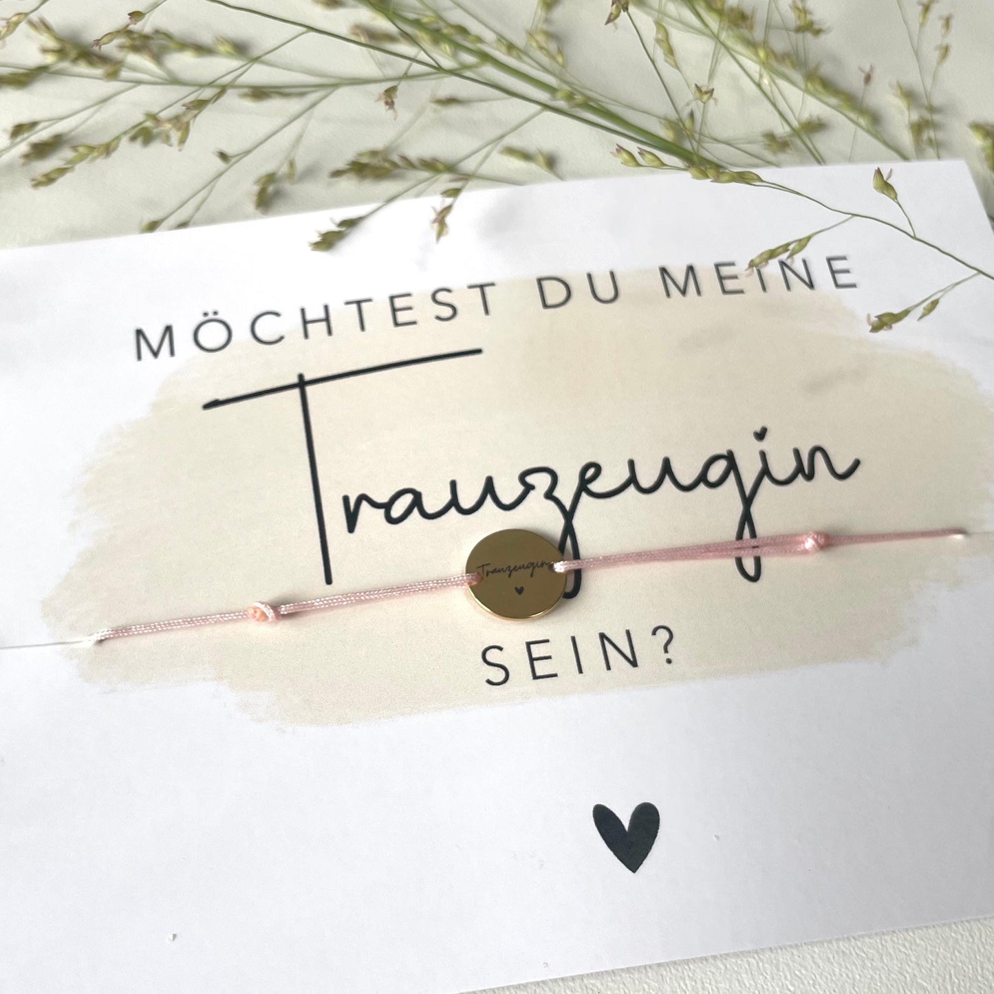 Personalisiertes Armband mit Gravur – Trauzeugin