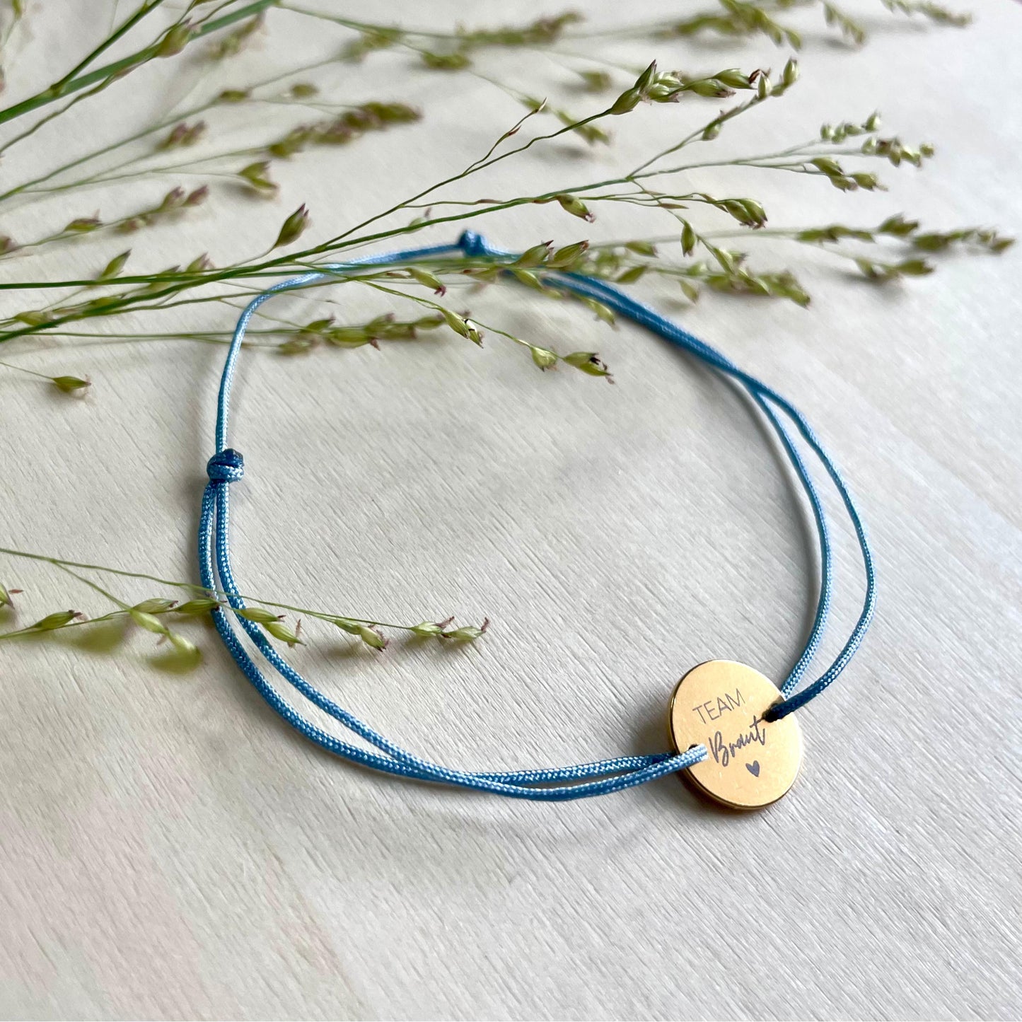 Personalisiertes Armband mit Gravur – Team Braut