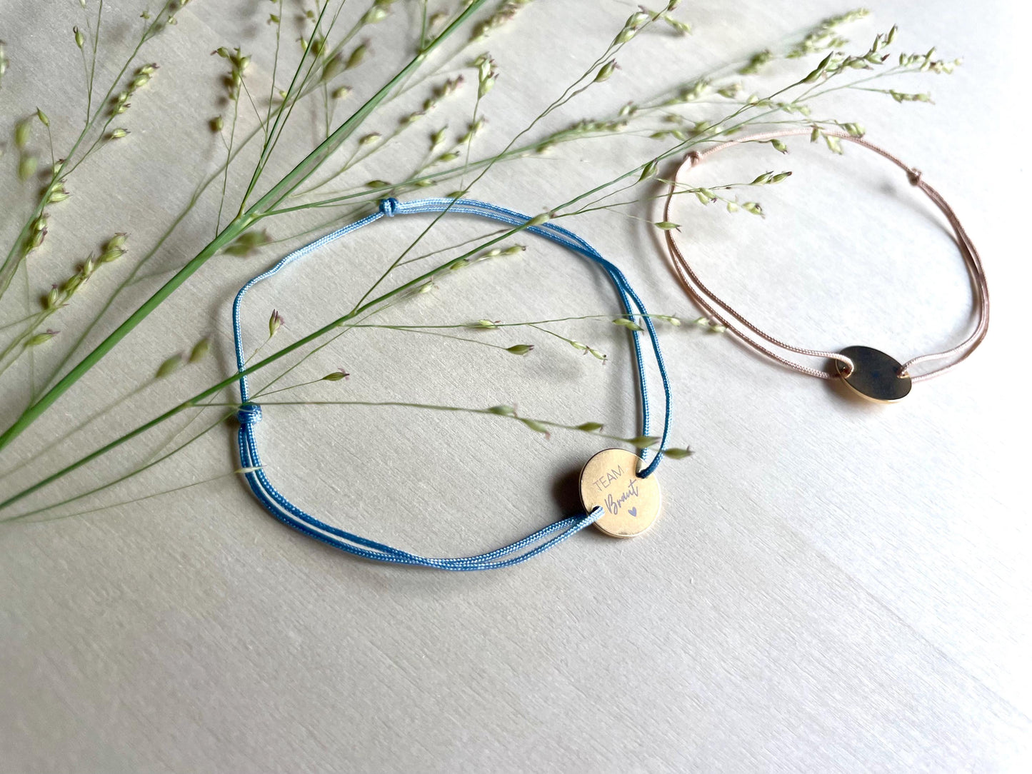 Personalisiertes Armband mit Gravur – Team Braut