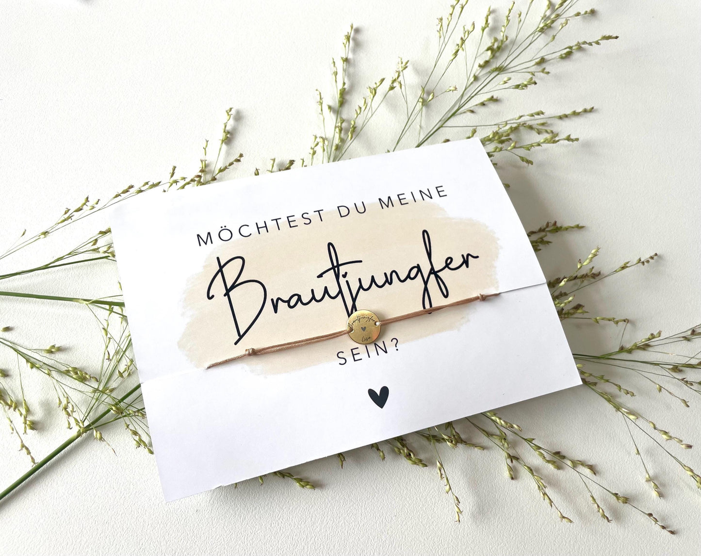 Personalisiertes Armband mit Gravur – Brautjungfer