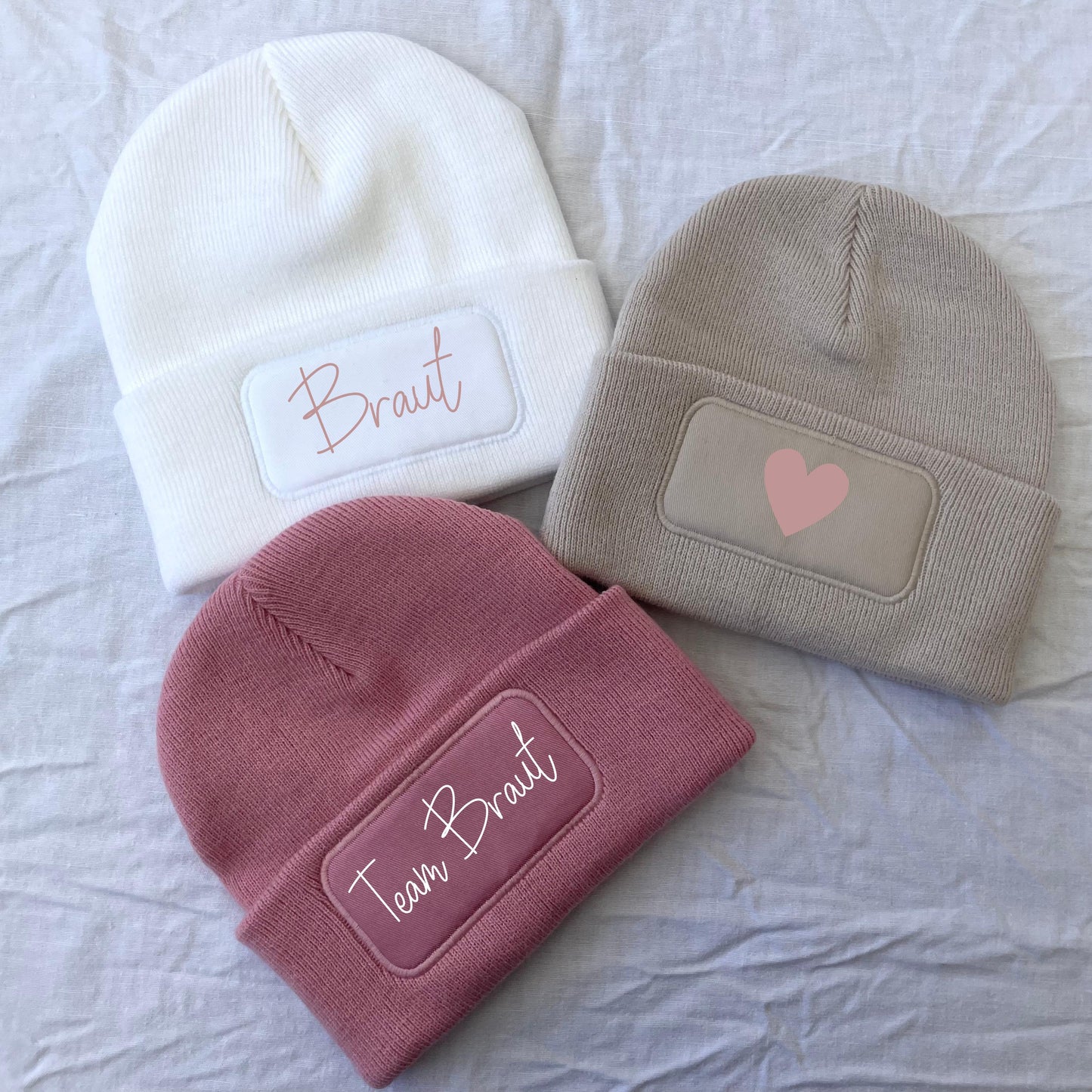 Personalisierte Mütze mit Wunschwort oder Symbol
