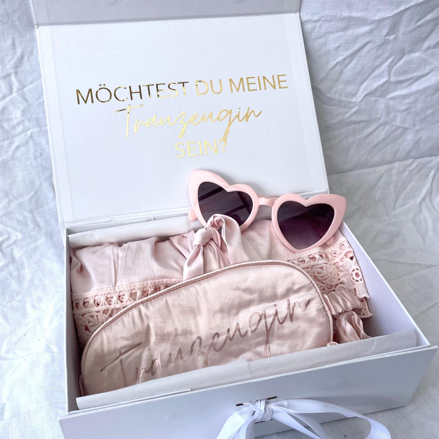 Personalisierte Geschenkbox für Trauzeugin, Brautjungfer oder Braut