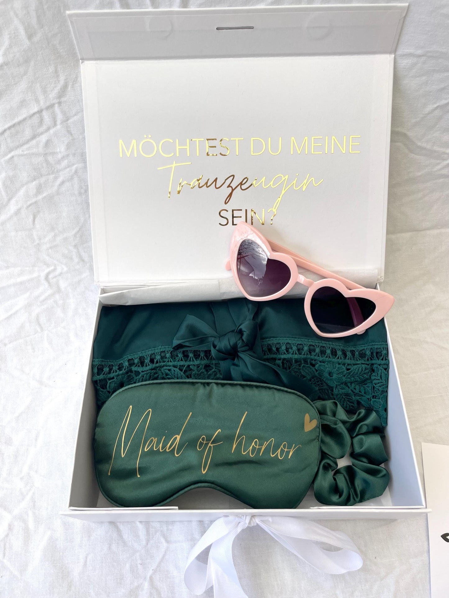 Personalisierte Geschenkbox für Trauzeugin, Brautjungfer oder Braut