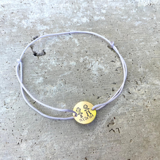 Personalisiertes Armband mit Kinderbild-Gravur