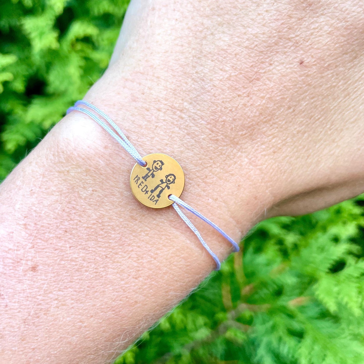 Personalisiertes Armband mit Kinderbild-Gravur