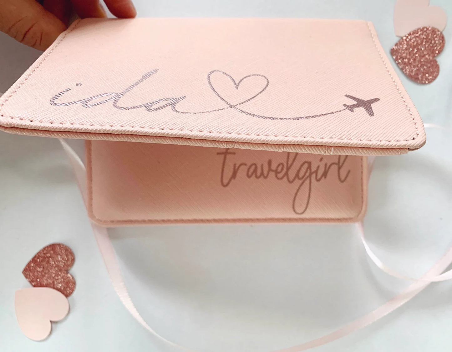 Personalisierte Passporthülle + Kofferanhänger – 2er Set – Design 4