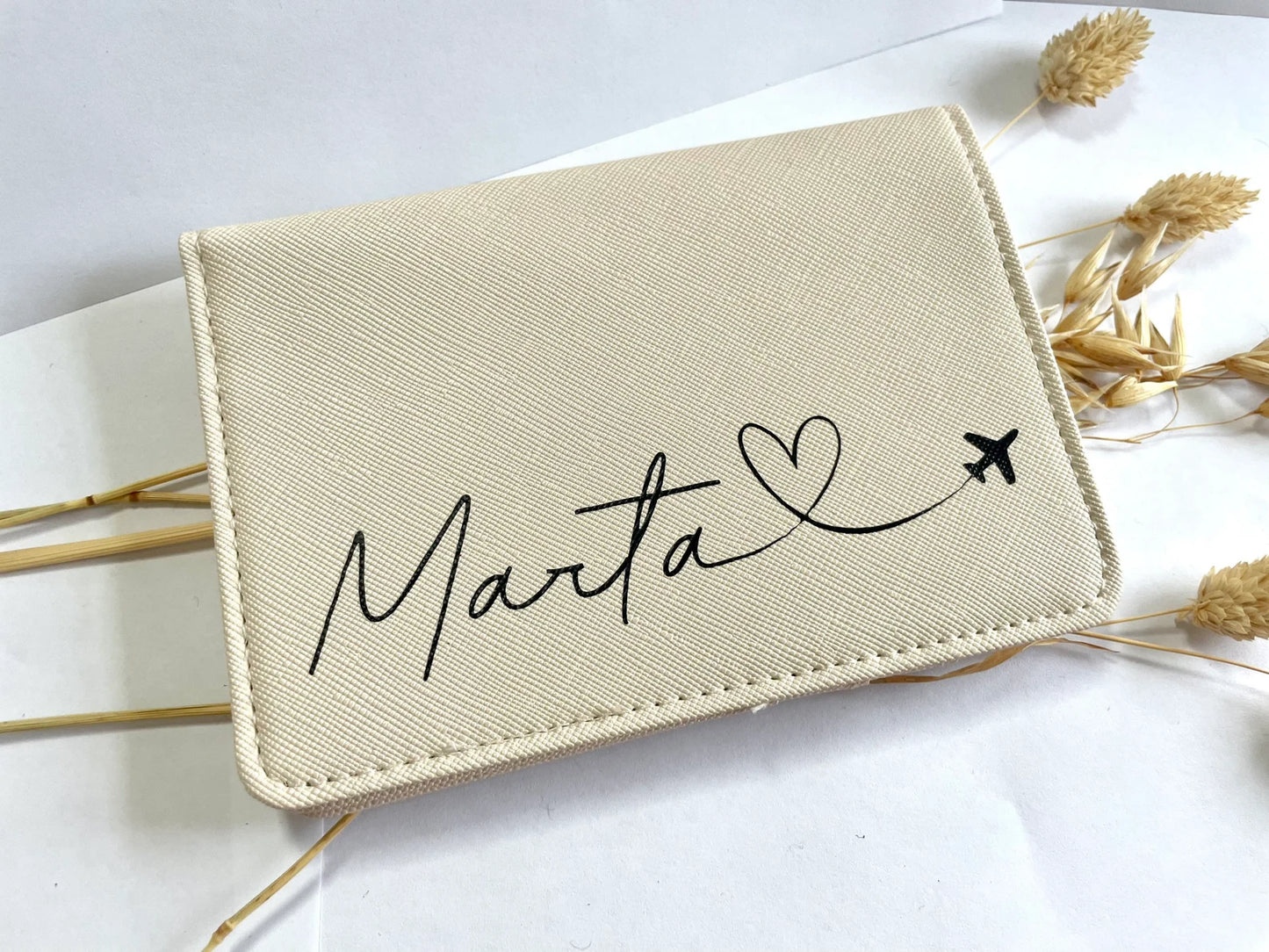 Personalisierte Passporthülle + Kofferanhänger – 2er Set – Design 4