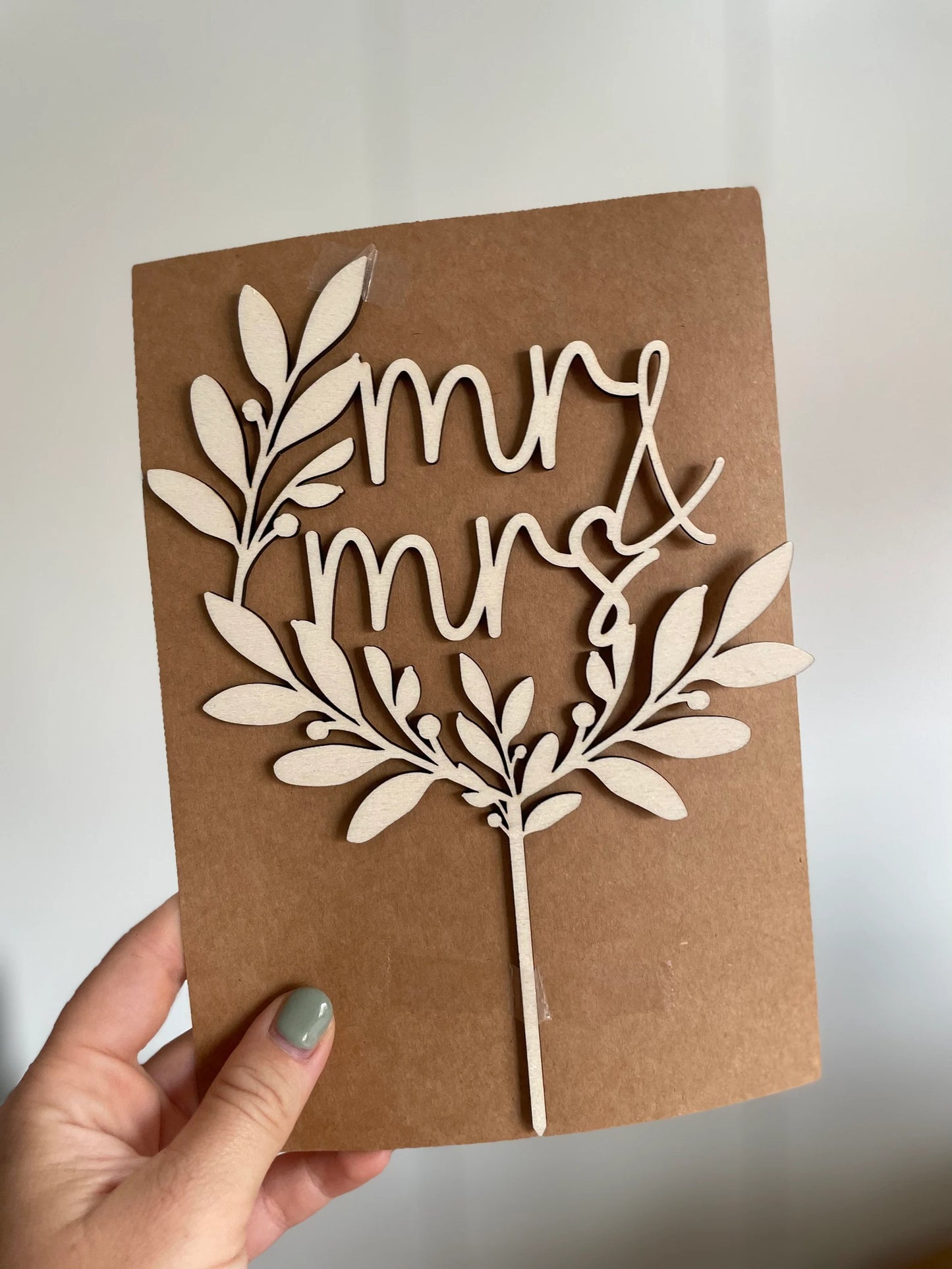 Personalisierter Caketopper für die Hochzeitstorte – Floral