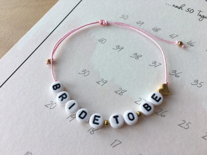Personalisiertes Armband – Bride to be