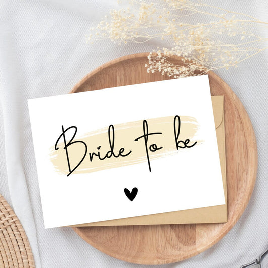 Postkarte "Bride to be"